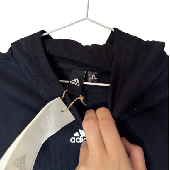 Adidas Performance XFG cropped hoodie black women's size M NWT - Picture 6 of 7